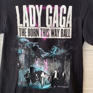 👚2/$15 Lady Gaga Band Graphic Tee Born This Way